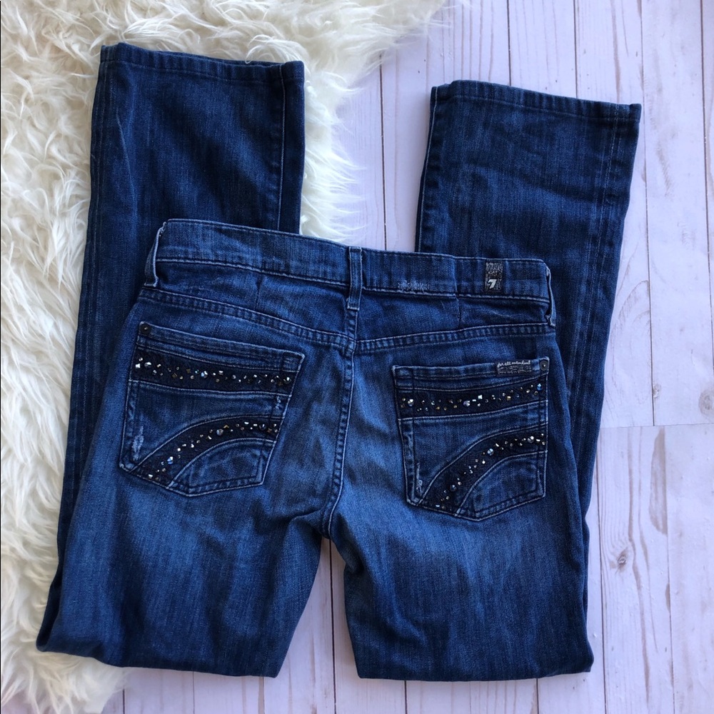 🌸7 For All Mankind jewel pocket bootcut Jeans - Picture 5 of 6